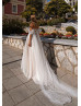 Off Shoulder Beaded Lace Tulle Princess Wedding Dress